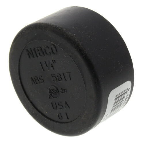 Main product image of 1-1/4" Hub ABS DWV Cap (5817)