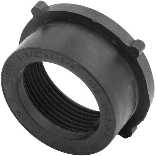 Main product image of 1-1/2" x 1-1/4" SPG x FIPT ABS Female Flush Adapter (58032F)