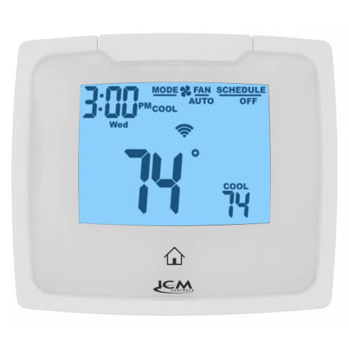 Main product image of 7 Day Programmable Touch Control Dual Power Thermostat, Wi-Fi Enabled (2H/2C)