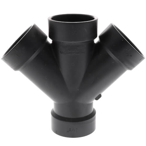Main product image of 1-1/2" Hub ABS DWV 45° Double Wye (5834)