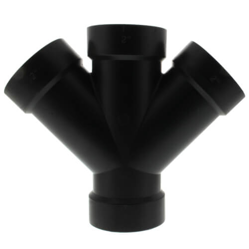 Main product image of 2" H x H x H ABS 45° Double Wye (5834)