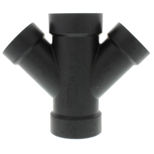Main product image of 2" x 2" x 1-1/2" x 1-1/2" H x H x H ABS 45° Double Wye (5834R)