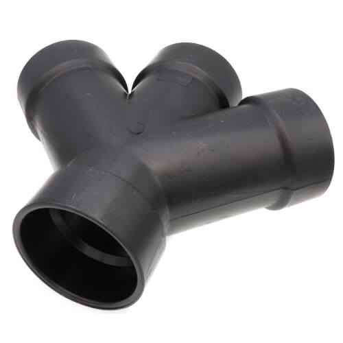 Main product image of 3" H x H x H ABS 45° Double Wye (5834)