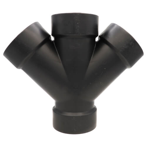 Main product image of 3" H x H x H ABS 45° Double Wye (5834)