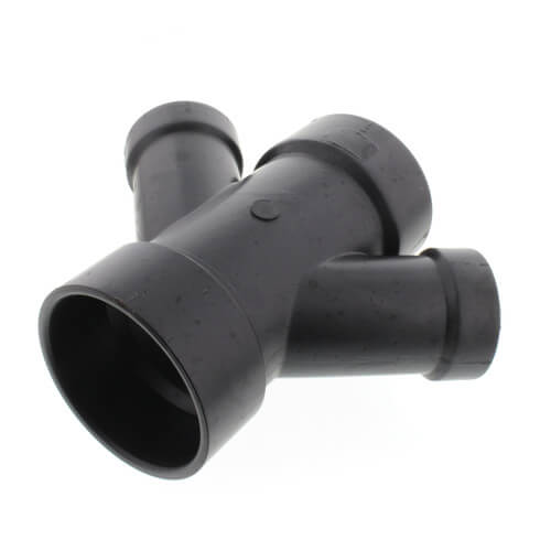 Main product image of 3" x 3" x 2" x 2" H x H x H ABS 45° Double Wye (5834R)