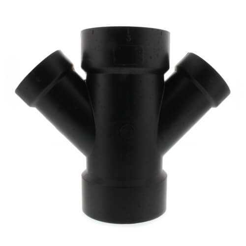 Main product image of 3" x 3" x 2" x 2" H x H x H ABS 45° Double Wye (5834R)