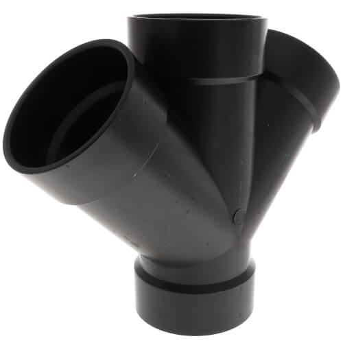 Main product image of 4" H x H x H ABS 45° Double Wye (5834)