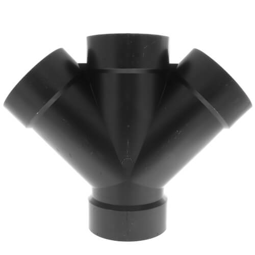 Main product image of 4" H x H x H ABS 45° Double Wye (5834)