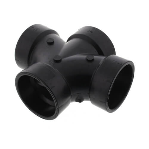 Main product image of 1-1/2" Hub ABS Double Sanitary Tee (5835)