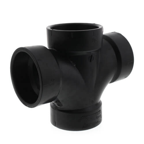 Main product image of 1-1/2" Hub ABS Double Sanitary Tee (5835)