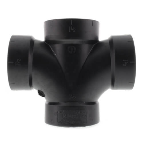 Main product image of 1-1/2" Hub ABS Double Sanitary Tee (5835)