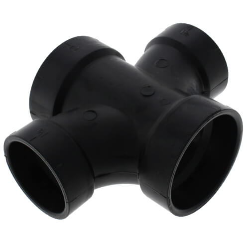 Main product image of 2" x 2" x 1-1/2" x 1-1/2" H x H x H ABS Double Sanitary Tee (5835R)
