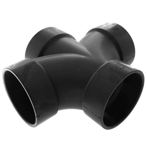 Main product image of 4" H x H x H ABS Double Sanitary Tee (5835)