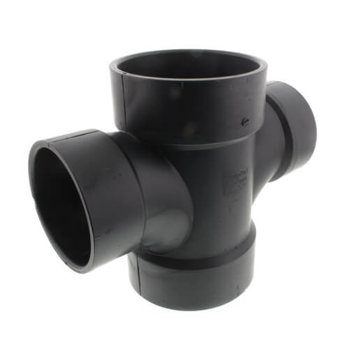 Main product image of 4" x 4" x 3" x 3" H x H x H ABS Double Sanitary Tee (5835R)