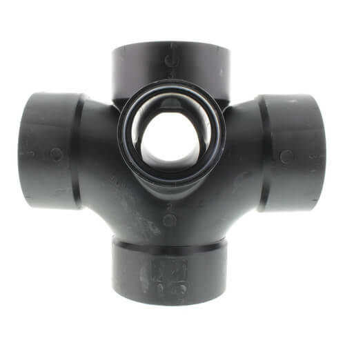 Genova Products 81131 ABS-DWV Reducing Sanitary Tees 3" x 3" x 1-1/2" 
