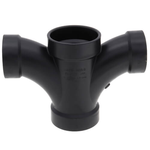 Main product image of 2" x 2" x 1-1/2" x 1-1/2" H x H x H ABS Double Fixture Tee (5835BR)