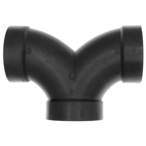 Main product image of 2" Hub ABS DWV Double Elbows (5837)
