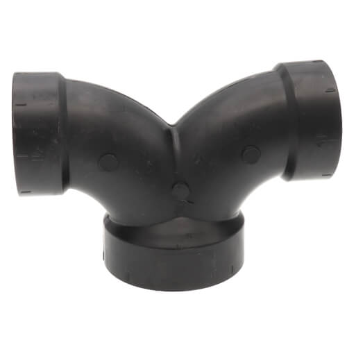Main product image of 2" x 1-1/2" x 1- 1/2" Hub ABS DWV Double Elbow (5837R)