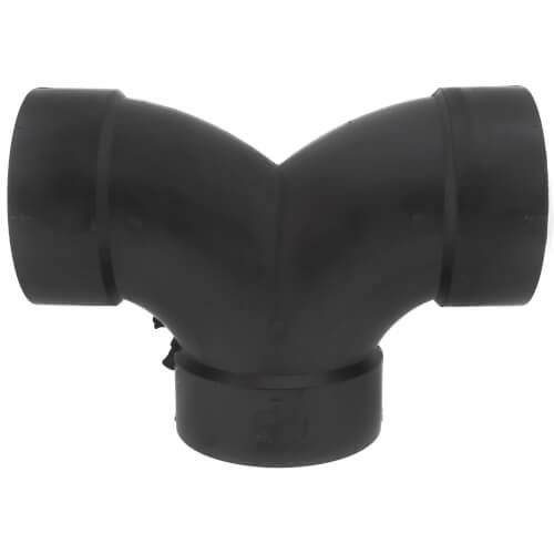 Main product image of 4" Hub ABS DWV Double Elbows (5837)