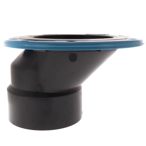 Main product image of 4" x 3" Hub ABS DWV Offset Adjustable Closet Flange (5848A)