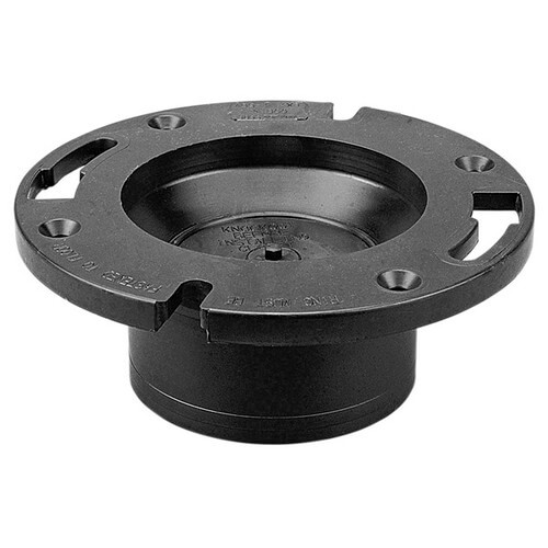Main product image of 4" Hub ABS Closet Flange with Knockout Test Plug (5855)