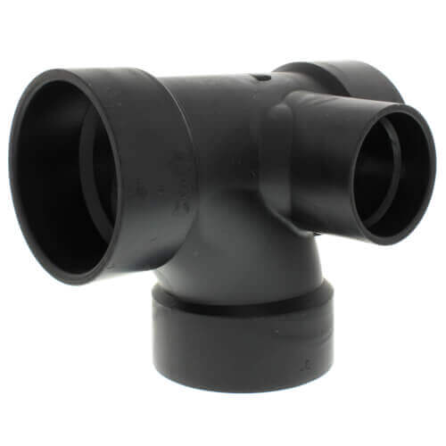 Main product image of 3" x 3" x 3" x 1-1/2" Hub ABS Sanitary Tee with 90° Left Inlet (5871)