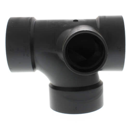 Main product image of 3" x 3" x 3" x 1-1/2" Hub ABS Sanitary Tee with 90° Left Inlet (5871)