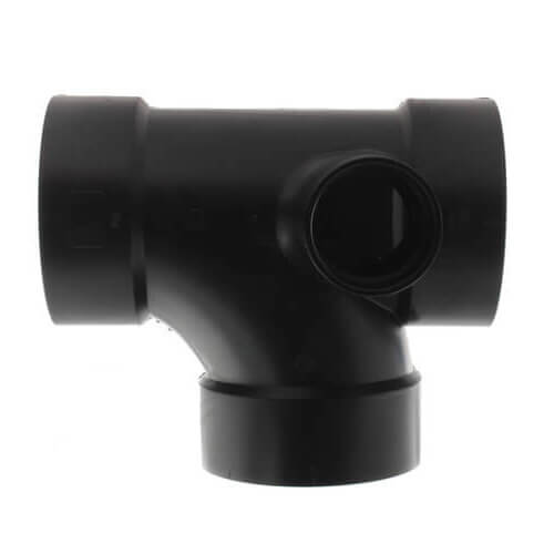 Main product image of 4" x 4" x 4" x 2" Hub ABS Sanitary Tee with 90° Right Inlet (5872)