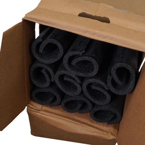 Main product image of 3-1/8" Pipe (O.D.) x 3/8" Self-Sealing Pipe Insulation, 6' Length (Box of 9)