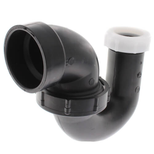 Main product image of 1-1/2" or 1-1/2" x 1-1/4" H x SJ ABS L.A. Pattern P-Trap with Union Joint (5893)