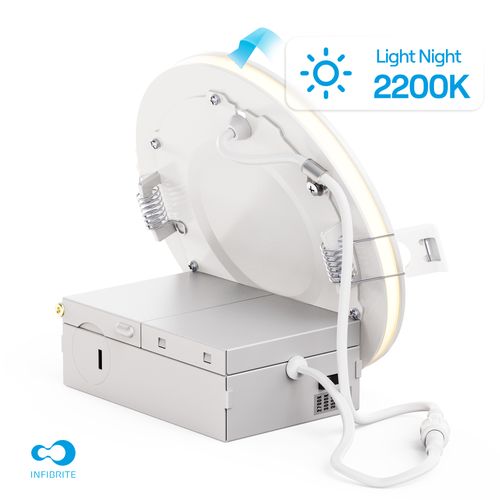 Main product image of 4" LED Downlight with Night Light Selectable 9W 750LM Dimmable (6 Pack)