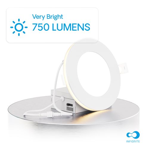 Main product image of 4" LED Downlight with Night Light Selectable 9W 750LM Dimmable (6 Pack)