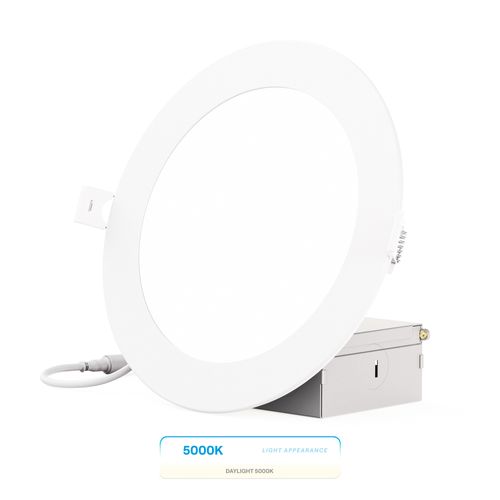Main product image of 6" 5000K Recessed LED Downlight, 12W, 1050 Lumens, Triac Dimming, Wet Rated - Daylight (6 Pack)