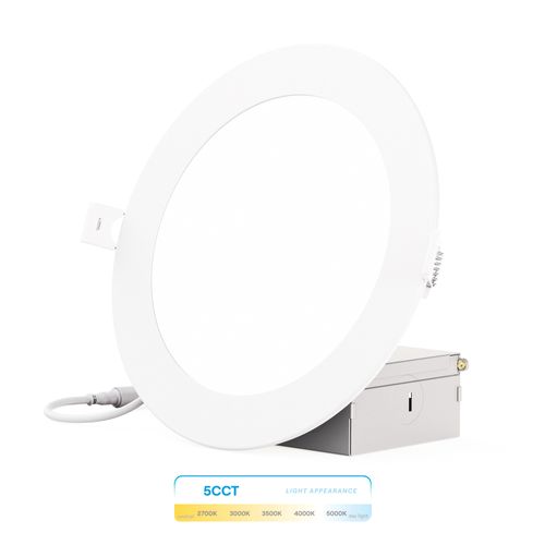 Main product image of 6" 5CCT Recessed LED Downlight, 12W, 1050 Lumens, Triac Dimming, Wet Rated (6 Pack)