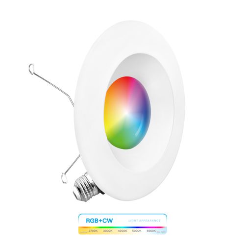 Main product image of 6" WiFi Smart 12W 1100LM Recessed Retrofit LED Sleek Series Downlight Kit, Dimmable, Alexa/Google, Wet Rated (6 Pack)