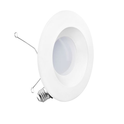 Main product image of 6" Retrofit 6000K Integrated LED Recessed Light Kit 12W 1100LM Remodel, Dimmable, Wet Rated - Clear White (6 Pack)