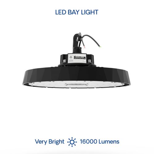 Main product image of 10" 100W 5000K Integrated LED Dimmable UFO High Bay Light 16,000 Lumen Wet Rated AC100-277V DLC Listed