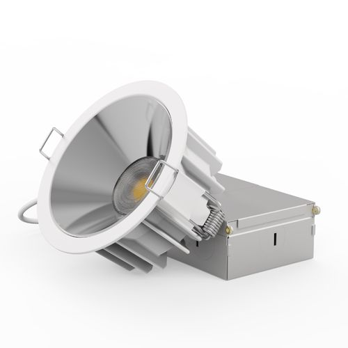 Main product image of 4" 36-Degree 5CCT Selectable New Construction 12W 960LM 0-10V Dimmable LED Light, 120-277V - White (6 Pack)