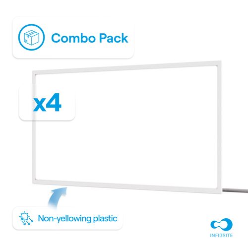Main product image of 2' x 4' Single Color 5200/6500/7800 Lumen 0-10V Adjustable Watt Backlit Panel Light (4 Pack)