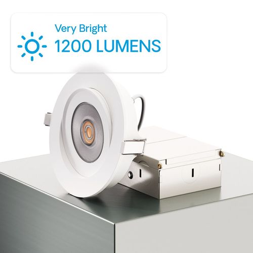 Main product image of 4" 360-Degree Gimbal Selectable 12W 1200LM Dimmable LED (6 Pack)