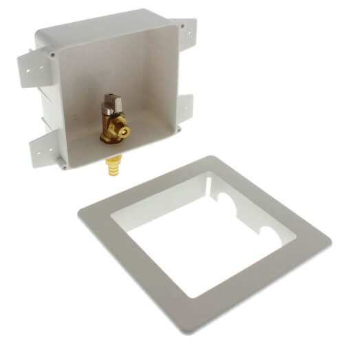 1/2" PEX Crimp Ice Machine Outlet Box 