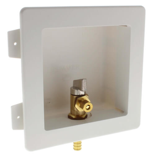 1/2" PEX Crimp Ice Machine Outlet Box 
