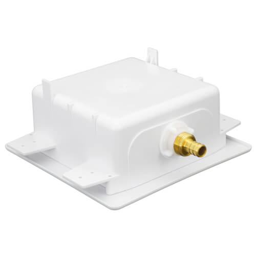 1/2" PEX Crimp Ice Machine Outlet Box w/ Water Hammer Arrestor