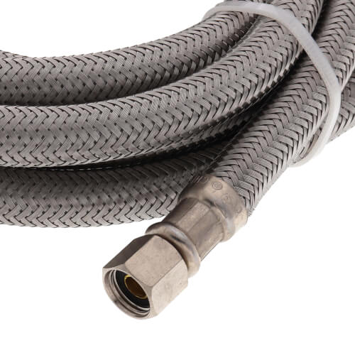 96" Ice Maker Braided Hose Connector (1/4" x 1/4" Compression)