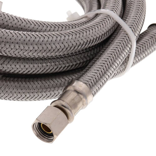 96" Ice Maker Braided Hose Connector (1/4" x 1/4" Compression)