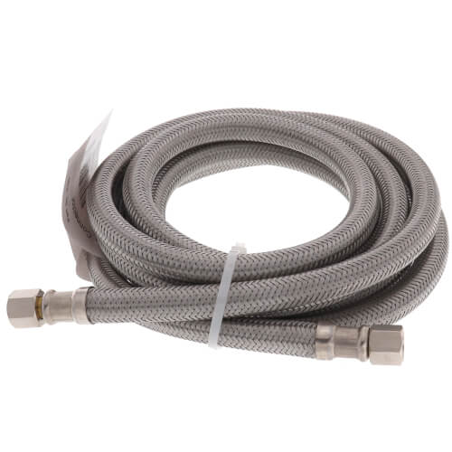 96" Ice Maker Braided Hose Connector (1/4" x 1/4" Compression)