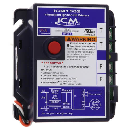 Main product image of ICM1502 Intermittent Ignition Oil Primary Control (Safety Timing, 30 Seconds)