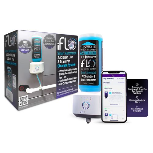 Main product image of iFlo Smart Automated A/C Drain Line & Drain Pan Cleaner
