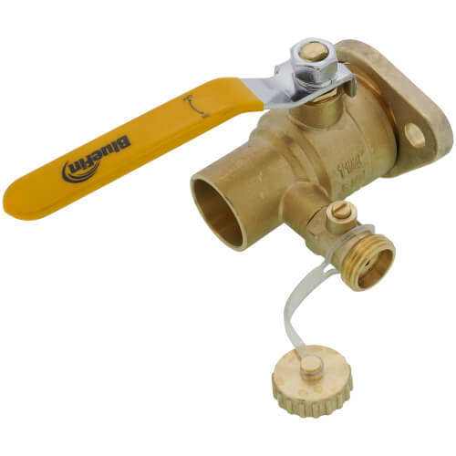 Main product image of 1-1/4" Sweat Isolation Flange w/ Hose Drain and Rotating Flange