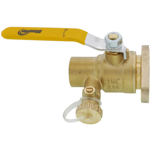 Main product image of 1-1/4" Sweat Isolation Flange w/ Hose Drain and Rotating Flange